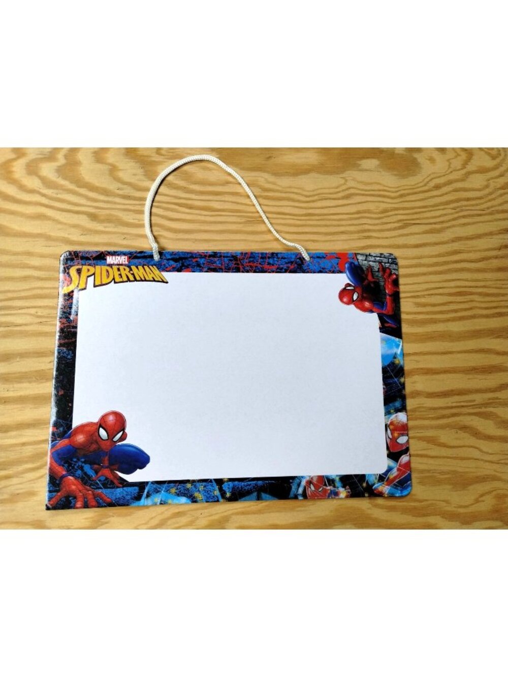 Marvel Spider-Man Dry Erase Board With Game Marker Kids Activity Board With Rope